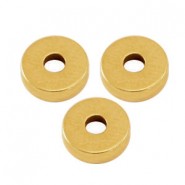 DQ metal disc bead 6x2mm Antique bronze